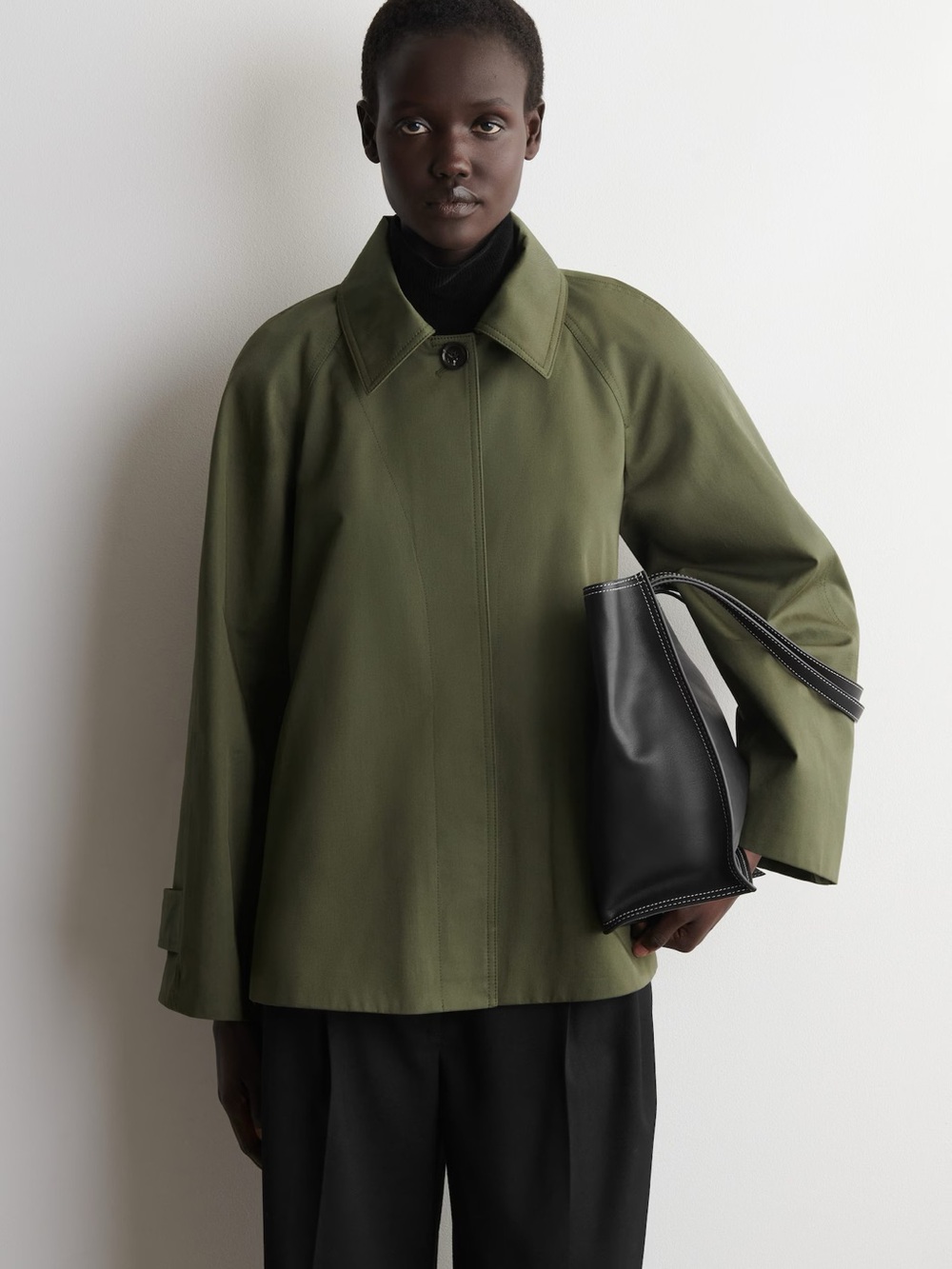 NWT (size small) COS A-LINE COTTON-TWILL JACKET - Picture 2 of 8